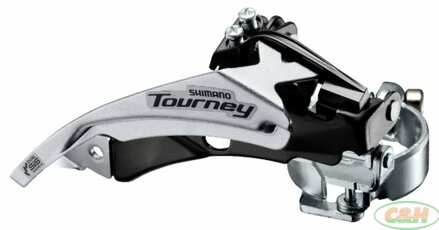 přesmykač SHIMANO FD-TY500TS, O 28,6-31,8-34,9mm Top Swing, Dual pull 42 zubů, pro 6/7speed v krabič