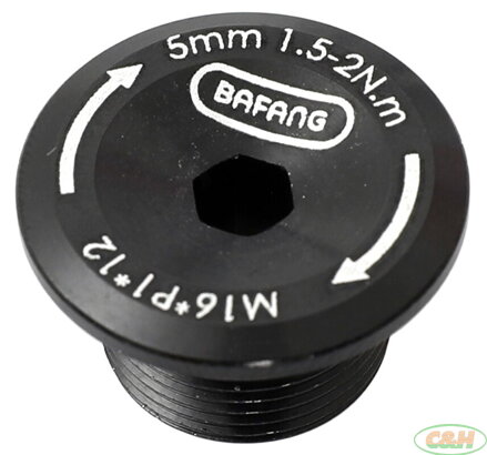 šroub pro kliku BAFANG M16 P1 délka 12 mm