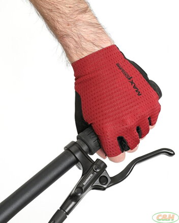 krátkoprsté rukavice MAX1 Ryder vel.L bordeaux