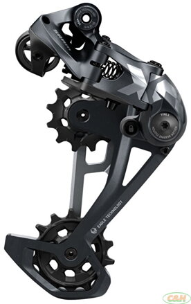 měnič SRAM X01 Eagle 12 speed Lunar, černý
