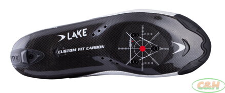 tretry LAKE CX402 Carbon bílo/černé vel.45,5 Speedplay