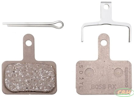 brzdové destičky SHIMANO B05S-RX polymer, 25 párů v krabičce