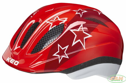 přilba KED Meggy II Trend S red stars 46-51 cm
