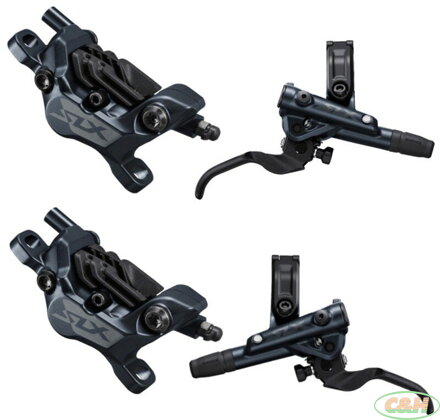 brzda kotoučová SHIMANO SLX M7120 čtyřpístkové před.a zad. komplet bez kotoučů J-kit v krabičce