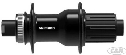 náboj disc SHIMANO FH-TC500-HM-B 32děr Center lock 12mm e-thru-axle 148mm 8-11 speed zadní černý