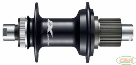 náboj disc SHIMANO XT FH-M8110-B 32děr Center lock 12mm e-thru-axle 148mm 12 rychlostí zadní černý