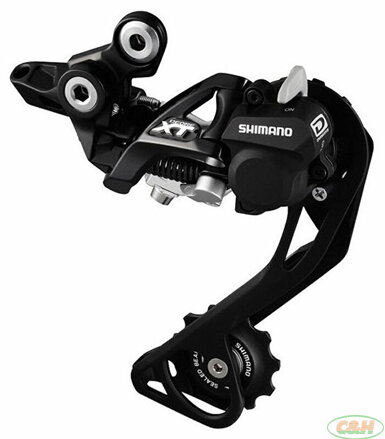měnič SHIMANO XT RD-M786SGSL, 10 speed, černý, Shadow typ, v krabičce