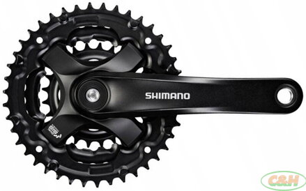 kliky SHIMANO Tourney FC-TY301-L 175mm 42-34-24 zubů, černé