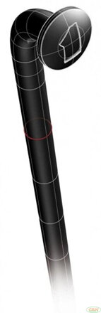 drát MACH1 nerez černý 296mm