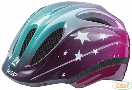 přilba KED Meggy II Trend XS stars pink aqua 44-49 cm