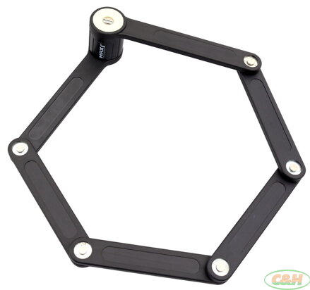 skládací zámek MAX1 Bull 850 mm černý