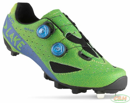 tretry LAKE MX238 XC Carbon zeleno/modré vel.44,5
