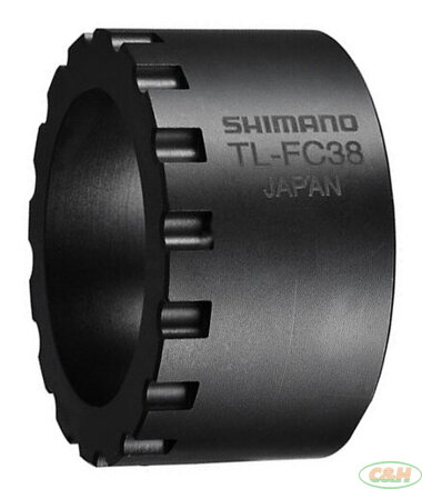 stahovák SHIMANO TL-FC38 pro demontáž převodníku motoru STePS DU-E6000/E6001/E6010/E6050