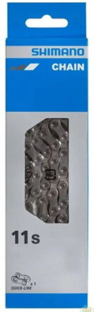 řetěz SHIMANO CN-E8000 11 speed "SIL-TEC" 138 článků, pro e-bike se spojkou Quick-link, v krabičce