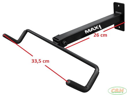 držák kola na zeď MAX1 za rámovou trubku