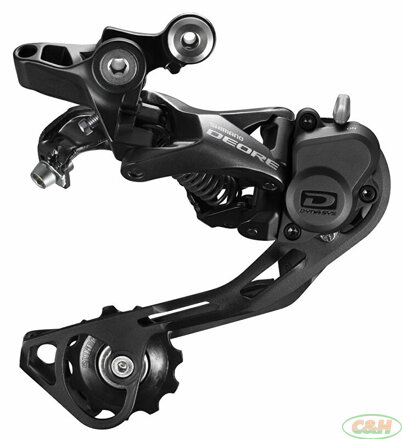 měnič SHIMANO Deore RD-M6000SGS černý 10 speed
