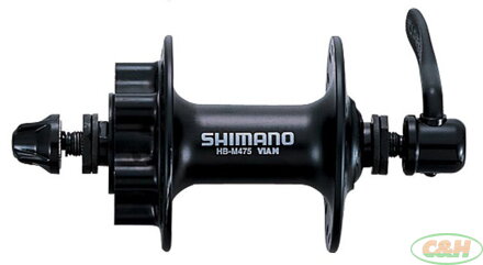 náboj disc SHIMANO Deore HB-M475BL 32d přední.6š.černý