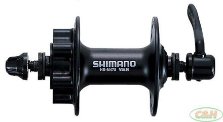 náboj disc SHIMANO Deore HB-M475BL 32d přední, 6děr černý