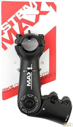 stavitelný představec MAX1 90/90°/25,4 mm černý