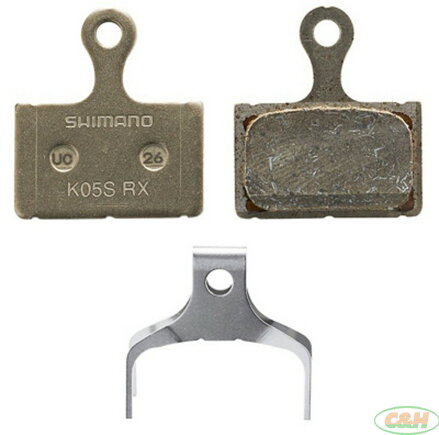 brzdové destičky SHIMANO K05S-RX GRX, Ultegra, XTR v krabičce