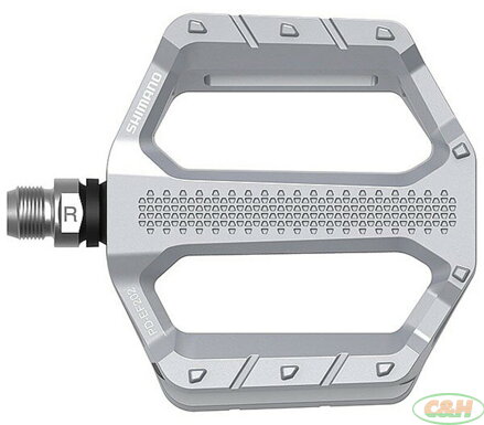 pedály SHIMANO  PD-EF202 Flat stříbrné, v krabičce