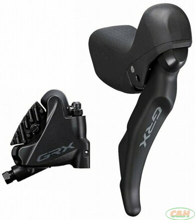 řazení SHIMANO GRX 600 dual control 11 speed, třmen RX400 (pravé) J-kit