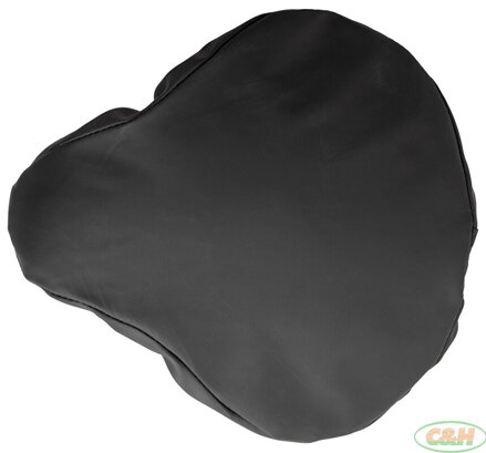 potah sedla molitanový koženka černý