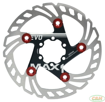 brzdový kotouč MAX1 Evo 160 mm černý