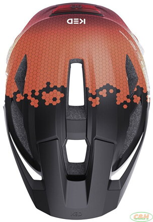 přilba KED Embrace Jr. S/M Black Maroon Red Matt 52-58 cm