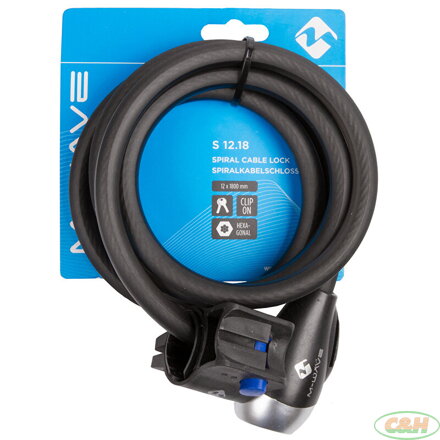 zámek M-WAVE spirála 1800 x 12 mm
