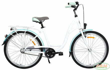 kolo STORM Stockholm 26" 1sp. 17" bílé / mořské modré