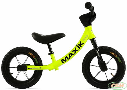 odrážedlo MAXÍK Evo Lite fluo žlutá/černá