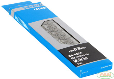 řetěz SHIMANO CN-HG54 10 speed Deore HG-X 116 článků,v krabičce
