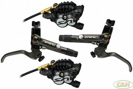 brzda kotoučová SHIMANO Saint M820 čtyřpístková p+z (1000+1700 mm) kompl.bez kot. J-kit v krabičce